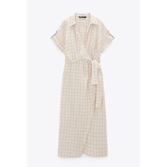 Nwt Ecru Elegant Plaid Midi-length Dress, Chic Cream Maxi Dress With Short Sleeves, Cream Short Sleeve Dress For Fall, Spring Plaid V-neck Dress, Elegant Plaid V-neck Dress, Chic Summer Plaid Dresses, Chic Plaid Midi Dress, Chic Plaid Midi Dress For Work, Plaid Shirt Dress For Work In Summer