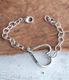 shiny sterling silver chunky heart chain bracelet Sterling Silver Bracelets Women, Chunky Silver Jewellery, Heart Chain Bracelet, Chunky Silver Bracelet, Silversmithing Jewelry, Jewellery Bracelets, Silver Heart Bracelet, Chanel Perfume, Fun Jewelry