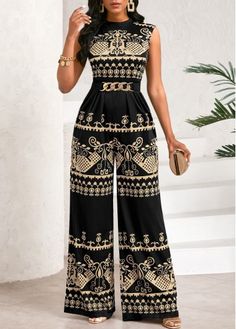 Color:Black;Size:S;Size:M;Size:L;Size:XL;Size:XXL;Package Contents:1 X Jumpsuit;Occasion:Other;Style:Bohemian; Classy Jumpsuit, Collar Jumpsuit, Geometric Sleeve, Evening Jumpsuit, Stylish Jumpsuit, Jumpsuit Chic, Jumpsuits And Rompers, Jumpsuit Fashion, Type Of Pants