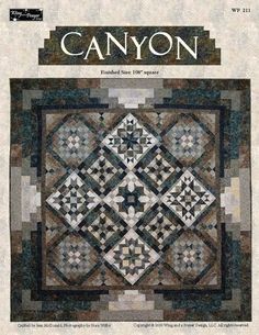 the cover of canyon magazine with an image of a quilted square pattern on it