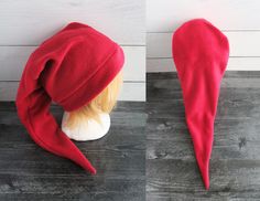 These hats are made from fleece. Wig not included. ⫸ Perfect for: fans, cold weather, costumes, or conventions. Very warm! ⫸ Size: Fits anyone age 5+, one size fits most. Circumference about 24-25 in. ⫸ Care instructions: I recommend hand wash but should be fine in machine wash cold. All hats are made in a smoke-free, pet-free environment. All hats are made with a sewing machine. Patterns and designs are drawn, cut, and made by me. ▎Free shipping on orders over $35 (ground advantage shipping onl Weather Costumes, Fleece Hat, Red Deer, Purple And Black, Sewing Machine, Hand Washing, Cold Weather, Red And Blue, Blue And Purple