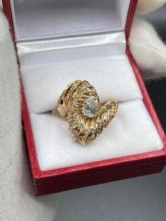 14K YELLOW GOLD DIAMOND RING, CENTRE 💎 = 0.55 CT,  40 ROUND 💎 = 1.17 CT,  TOTAL CW= 1.72 CT COMES WITH APPRAISAL  WE OFFER RING RESIZING, JEWELRY REPAIR, CLEANING IN STORE. When you purchase we will clean and polish the jewelry before we send. We do offer resizing of rings just in case if you find any ring on our profile that needs to be resized according to your need, feel free to ask about resizing. We do half size up for free. for etsy: description  We sell only real gold (white gold/ yello Gold Diamond Cluster Ring Stamped 14k, Collectible 14k Gold Diamond Ring, Oval Yellow Gold Diamond Ring Stamped 14k, Yellow Gold 14k Cluster Ring With Center Stone, Gold Pear-shaped Promise Ring, Gold Pear-shaped Cluster Ring Gift, Pear-shaped 14k Yellow Gold Diamond Ring, Heirloom Gold Diamond Ring In 14k Gold, Gold Diamond Cut Bypass Ring Gift