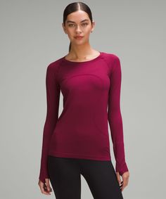 Swiftly Tech Long-Sleeve Shirt 2.0 | Women's Long Sleeve Shirts | lululemon Garment Fabric, Swiftly Tech, Womens Long Sleeve Shirts, Black Friday Shopping, Lululemon Women, Go Ahead, Hip Length, Shirt Outfit, Women Long Sleeve