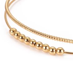 This beautiful double strand bracelet is lightweight, bendable, shiny, and comfortable. It's gold plated, so it will keep that beautiful shine, especially when kept out of the water. We offer this bracelet to compliment our tile bracelets, but it also looks great as an individual piece! Gold Cuff Bracelet, Gold Bracelet Cuff, Gold Cuffs, Strand Bracelet, Cuff Bracelet, Statement Pieces, Gold Bracelet, Tile, Gold Plate