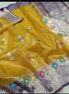 Exclusive Premium quality Banarasi Pure Katan Tissue Silk Saree Meenakari Handloom Saree  COLOR: Multy QUALITY: Superb / Excellent  CARE: Dry Clean Only  PARTNER : DHL EXPRESS / UPS Delivery Time: 2 to 3 Weeks  Note: If Customer Wants We Make ready Blouse ,False Pico Also (Extra Charges Applicable For That) PLS CHAT WITH US FOR MORE DETAILS Yellow Tissue Silk Kurta With Zari Work, Yellow Tissue Silk Kurta For Festivals, Festival Yellow Tissue Silk Kurta, Meenakari Tissue Silk Saree For Eid, Tissue Silk Saree With Meenakari For Eid, Eid Tissue Silk Saree With Meenakari, Eid Meenakari Tissue Silk Saree, Gold Tissue Silk Kurta With Pallu, Meenakari Tissue Silk Dupatta