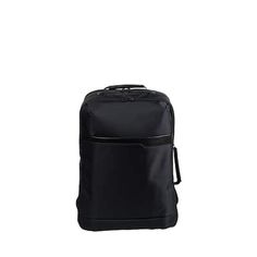 The Travel Backpack by CHAMPS from their Onyx collection, is fabricated in a lightweight water-resistant nylon. Features numerous multi-functional pockets and various inner and outer practical attributes like the Side/stretch water bottle pocket, the trolley strap with hidden zippered pocket and RFID protectived lined pocket. Comfortably fits a 15.6 in. laptop and tablet and features a USB-C charging port and cable for easy on-the-go charging. Color: Black. School Laptop Bag With Luggage Sleeve In Nylon, Commuting Nylon Laptop Bag With Functional Pockets, Nylon Laptop Backpack, Waterproof Business Backpack, Functional Nylon Travel Bag For School, Nylon Backpack For School, Nylon Backpack Travel Bag, Black Nylon Backpack Travel Accessories, Nylon Backpack For Commuting