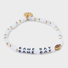 Little Words Project Game Day Bracelet - S/M Bracelets With Letters, Little Words Project, Teacher Bracelet, Mama Bracelet, Project Site, Game Face, Target Finds, Custom Football, Bracelet Ideas