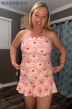 I ordered this swimwear for my wife. She got this one that is a PINK color. The garment is two pieces. It is very well made. My wife reported that it is comfortable and sized appropriately. Nice Tankini! #walkonbeach #beaches #tankini #tankinihaul #swimsuits #swimwear #bathingsuits #beachwear Stretch Swim Dress For Beach Cover-up, Stretch Swim Dress For Spring Beach Cover-up, Sleeveless Tankini For Summer Parties And Vacation, Spring Beach Tankini With Ruffles, Summer Halter Neck Swim Dress, Spring Beach Ruffled Tankini, Flirty Stretch Swim Skirt For Spring, Vacation Tankini For Summer Parties, Stretch Halter Neck Swim Dress For Beach Party