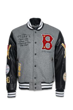 Jordan Craig Big Apple Varsity Jacket (City of Baseball) S / City of Baseball Shop Opening, Mock Neck Bodysuit, Varsity Jackets, Arm Cuff, Leather Sleeve, Big Men, Baseball Jacket, Big Apple, Opening Ceremony