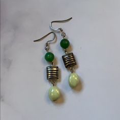 Rustic Style Handmade By Me! Bundle To Save! Style Earrings! Casual Hypoallergenic Jewelry For Spring, Spring Casual Hypoallergenic Jewelry, Casual Hypoallergenic Spring Jewelry, Casual Metal Earrings With Ear Wire, Casual Adjustable Nickel-free Earrings, Casual Green Beaded Earrings For Summer, Casual Everyday Metal Earrings, Nickel Free Casual Drop Earrings, Nickel Free Casual Beaded Earrings For Gift