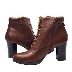 Style & Co Lucillee Ankle Boots 11 M Brown Faux Leather Pointed Toes Block Heels * Size 11m * Brown * Upper Material: Faux Leather * Outsole Material: Synthetic New With Box, The Box May Have Damage From Storage Or Transport Or May Have Store Stickers Attached Or Removed. Thank You For Shopping With Trendistuff Market B507 Winter Leather Lace-up Boots With Stacked Heel, Leather Heeled Boots With 4-inch Heel For Winter, Winter High Ankle Faux Leather Heels, High Heel Lace-up Boots For Workwear In Fall, High Heel Faux Leather Lace-up Boots With Reinforced Heel, Winter High Ankle Heels For Work, Winter Workwear High Ankle Heels, Brown High Heel Martin Boots For Work, High Heel Martin Boots With Reinforced Heel For Workwear