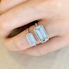 Cute Ring, Colored Stone Rings, Sparkly Things, Colored Stone, Colored Stones, Cute Rings, East West, Diamond Band, White Topaz