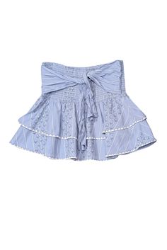 Current Boutique-Saylor - Blue & White Print Smocked Waist Mini Skirt Sz L Cheap Distressed Blue Skirt, Light Blue Skirts, Classy Skirts, Outfit Inso, Blue And White Print, Clothes Wishlist, Print Mini Skirt, Outfit Inspo Casual, Outfit Check