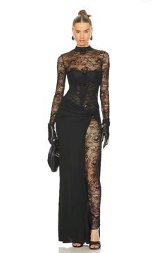 Fitted Long Sleeve Corset Evening Dress, Fitted Corset Dress With Lace Patchwork For Night Out, Elegant Black Long Sleeve Corset Dress, Elegant Long Sleeve Corset Dress For Fall, Elegant Evening Corset Dress For Fall, Elegant Long Sleeve Evening Corset Dress, Party Corset Dress With Lace Sleeves, Party Lace Corset Dress With Lace Sleeves, Fitted Long Sleeve Lace Evening Dress