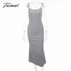 Tavimart summer dresses for women women's clothing glitter dress sleeveless knitted midi dress casual high street women's dress robe Sleeveless Glitter Flirty Dress, Fitted Glitter Bodycon Summer Dress, Sleeveless Shimmer Bodycon Dress, Silver Sleeveless Glitter Dress, Glitter Knit Dress, Knitted Midi Dress, Glitter Dress, Midi Dress Casual, Sleepwear Robe