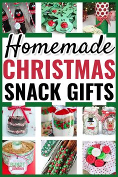 homemade christmas snack gifts with text overlay