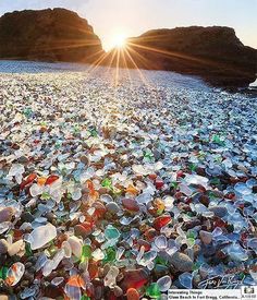 25 of the Most Surreal Landscapes in the United States Glass Beach California, Fort Bragg California, Top Honeymoon Destinations, Best Honeymoon Destinations, Into The West, Earth Pictures, California Photos, Best Honeymoon, Glass Beach