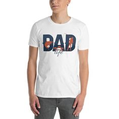 Make dad feel special with this Essential Crew Neck T-Shirt that celebrates his #1 title - Dad! Made with 100% ring-spun cotton, this budget-friendly tee is a great Father’s Day surprise with its cool graphic of a man fishing and a cheeky “Dad Life” caption. Now that's a catch! Life Captions, Mexico Shirt, Mexico Shirts, Mexican Gifts, Mexican Shirts, Cozumel Mexico, Fish Man, Dog Lover Shirt, Netflix Movie