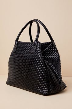 Big Time Moves Black Woven Oversized Tote Bag Best Work Bag, Luxury Tote Bags, Black Weave, Bottom Design, Oversized Tote Bag, Oversized Tote, Travel Tote Bag, Large Handbags, Large Shoulder Bags