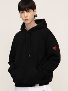 Editor's NotesThis casual hoodie is cut for a comfortable fit from a soft cotton jersey with a lightly brushed backside and is versatile for daily wear for all year except hot summer. Features a brand's signature logo motif embroidery at the sleeve.- Drawstring hooded neck- Embroidery at the sleeve- Logo label at the hem- Ribbed cuffs and hem- Front kangaroo pocket- Drop shoulder- Relaxed fit- Minimized shrinkage and distortion*Clip accessory is not included in the product due to manufacturing issues. Please check this issue before ordering. It is not subject to return or refund.Measurements (in.)S / M / L / XL- Total Length: 25.6 in. / 27.2 in. / 28.3 in. / 29.5 in.- Shoulder: 21.7 in. / 22.8 in. / 24.0 in. / 24.8 in.- Chest: 21.7 in. / 23.2 in. / 24.4 in. / 25.2 in.- Sleeve Length: 22.0 Basic Cotton Hoodie With Kangaroo Pocket, Basic Cotton Sweatshirt With Kangaroo Pocket, Basic Cotton Hoodie, Basic Cotton Hoodie With Adjustable Hood, Casual Cotton Sweats For Streetwear, Cotton Hoodie With Relaxed Fit, Basic Cotton Hoodie With Drawstring Hood, Relaxed Fit Cotton Hooded Hoodie, Relaxed Fit Cotton Hoodie