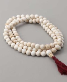 Conch Shell Mala Eight Auspicious Symbols, Buddha Groove, Conch Shells, Beads Mala, Mala Meditation, 108 Mala Beads, 108 Bead, Conch Shell, Mala Beads