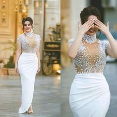 Mermaid Gown Prom, High Neck Prom Dress, Beaded Mermaid, Soiree Dress, Beaded Prom Dress, Evening Dress Fashion, فستان سهرة, Mermaid Evening Dresses, Formal Gown