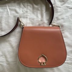 Kate Spade Flap Crossbody Gorgeous, Smooth Leather In Pink And Brown. Includes Two Adjustable Straps, One Leather And One Cloth, And Dust Bag. Small Dent On Bag, Only Carried Less Than A Handful Of Times. Very Good Condition, Nwot. Magnetic Closure, With 14k Gold Brushed Hardware. Chic Pink Saddle Bag For Everyday Use, Pink Satchel Saddle Bag With Detachable Strap, Pink Crossbody Saddle Bag With Detachable Strap, Pink Crossbody Saddle Bag For Everyday Use, Pink Saddle Bag With Detachable Strap, Pink Saddle Bag With Detachable Strap Satchel, Pink Everyday Use Saddle Shoulder Bag, Pink Saddle Bag For Everyday Use, Pink Shoulder Saddle Bag For Everyday Use