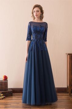 Only $135, Evening Dresses Modest Corset Beaded Lace Evening Dress Long With 1/2 Sleeves #CH6665 at #GemGrace. View more special Special Occasion Dresses,Prom Dresses,Evening Dresses now? GemGrace is a solution for those who want to buy delicate gowns with affordable prices. Free shipping, 2018 new arrivals, shop now to get $10 off! Lace Evening Dress Long, Puffy Prom Dresses, Evening Dress Long, Sequin Prom Dress, Bride Groom Dress, Standard Dress, Backless Prom Dresses, Tulle Gown, Half Sleeve Dresses