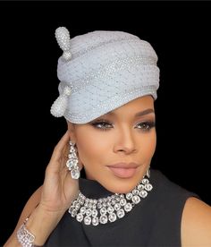 crinoline cloche hat with rhinestone accents includes hat pin Hair Styles With Hats, Fascinator Hats Outfit, Cogic Fashion, African Head Dress, Stylish Womens Hats, Church Lady Hats, Classy Hats, Dressy Hats, Head Art