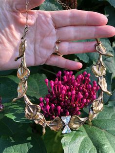 "Thank You If You Favored One of My Items! You Will Receive 10% Off an Item of Your Choice, Unless It Is On Sale, Code17. Thank You. PRETTY 70's CALLA LILY Necklace/Ermani Bulatti Jewelry/Bulatti Necklace/Art Deco Jewelry/Vintage Necklaces/70's Necklaces/Mint Condition PRETTY Circa 70's CALL LILY Necklace This is a Lovely Circa 70's Calla Lily Necklace made by Ermani Bulatti.  It can be worn as a choker or longer as it has multiple places for adjustment in length.  It is done in Mixed Metals wit Art Deco Jewelry Vintage, Lily Necklace, Necklace Art Deco, Angel Fashion, Necklace Art, Vintage Necklaces, Deco Jewelry, Art Deco Jewelry, Calla Lily