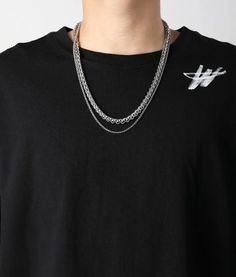 Sliver Double Layer Chain Necklace | Jungkook - BTS - Fashion Chingu Layer Chain Necklace, Bts Fashion, Layer Chain, Fashion Chingu, Layered Chain Necklace, Layered Chains, I Dress, Double Layer, York City