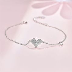 Silver Heart Bracelet – Pastel Kitten Double Heart Bracelets For Valentine's Day Gift, Valentine's Day Double Heart Bracelets Gift For Her, Valentine's Day Gift Double Heart Bracelets, Silver Heart Charm Bracelet For Friendship, Friendship Double Heart Bracelets For Valentine's Day, Trendy Heart Beads Bracelet For Gift, Trendy Heart Beads Bracelets As Gift, Valentine's Day Double Heart Friendship Bracelet, Heart Shaped Bangle For Valentine's Day