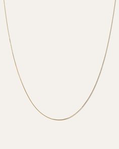 Meet your favorite new LGC, as in little gold chain. Made of 100% recycled 14K gold, featuring a timeless design you’ll want to wear every day. Rock it alone for an elegant minimalist look or pair with other chains for a fun, layered effect. Minimalist Necklace Gold, Box Chain Necklace, Solid Gold Chains, White Gold Chains, Gold Box, Gold Baby, Lovely Necklace, Gold Chain Necklace, Box Chain