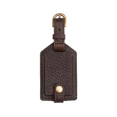 "Here is a luggage tag so perfect - rich brown color, supple leather that feels great in the hand, immaculate stitching - that you may feel the need to upgrade your luggage to maintain your new standard of quality." - Neil C., Campaign Leather Luggage Tag customer We've noticed that you just can't find a reliable, well-made luggage tag anymore. Just because it is so fundamentally basic doesn't mean it can't be exceptionally made. Yes, it's just a luggage tag, but one that is as rugged and well m Classic Brown Travel Accessories With Luggage Sleeve, Classic Brown Travel Accessories For Business Trips, Brown Leather Travel Accessories With Leather Trim, Brown Leather Rectangular Travel Accessories, Rectangular Brown Travel Accessories For Business Trips, Luxury Leather Luggage Tag With Sleeve, Classic Leather Luggage Tag For Daily Use, Classic Leather Luggage Tag, Classic Brown Leather Luggage Tag