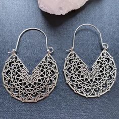 Silver boho earrings, Mandala flower hoops, Large hoops, Circle statement hoop earrings, Hollow floral hoops, Bohemian tribal jewelry ❤️Boho your way! Thanks for stopping by! We have many unique items here, please take a moment to visit! -Your order will be shipped out within 2 business days after the order has been received. -These earrings are light weight and easy to wear, perfect for your daily look. -They're designed with different geometric shapes like circle, triangle, diamond, teardrop etc, they can show your personality in different styles. -These earrings are also perfect gifts for friends and families, the exquisite accessory for women.  -They fit all of your fashion needs, for any formal and informal occasions, such as party, vacation, prom, wedding, birthday and anniversary, h Silver Adjustable Flower Earrings For Summer, Nickel-free Silver Flower Earrings For Summer, Nickel-free Summer Jewelry, Nickel Free Summer Hoop Earrings, Summer Nickel Free Hoop Earrings, Nickel-free Circle Hoop Earrings For Summer, Summer Nickel-free Hoop Earrings, Handmade Metal Flower Earrings For Summer, Summer Metal Dangle Flower Earrings