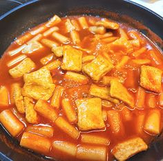 the food is being cooked in the skillet on the stove top, ready to be eaten