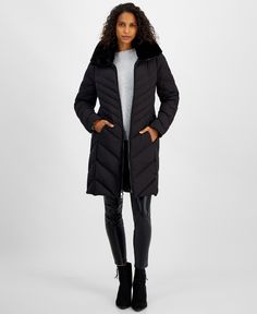 in stock Puffer Coat, Fur Trim, Faux Fur, Puffer, Pick Up, In Store, Buy Online, Michael Kors, Trim