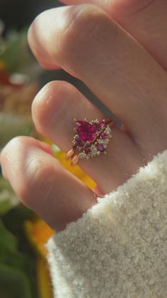 The Modified Maeve Ring | Ruby Wedding Set – Lavender Creek Gems Ruby Ring Wedding, Maeve Ring, Wed Rings, Ruby Wedding Ring Set, Ruby Wedding Ring, Ruby Wedding Band, Ruby Wedding Rings, Ring Ruby, Ruby Wedding