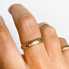 WHAT. A. STATEMENT. I absolutely adore this ring. The detail in this gold filled band is truly phenominal! If you like a more funky look, try this as midi ring or pinky ring. If your style is more classic, this is a perfect fit for your ring or middle finger. Pair it with the Chianti Cuff to save! 14kt Gold Filled or Sterling Silver Dainty Gold Engraved Ring For Everyday, Dainty Engraved Open Ring For Everyday, Dainty Adjustable Engraved Ring For Everyday, Dainty Everyday Adjustable Engraved Ring, Heirloom Style Everyday Stackable Rings In Recycled Gold, Simple Gold Engraved Promise Ring, Adjustable Engraved Ring Tarnish Resistant For Everyday, Adjustable Tarnish-resistant Engraved Ring For Everyday, Gold Midi Rings Of Recycled Gold