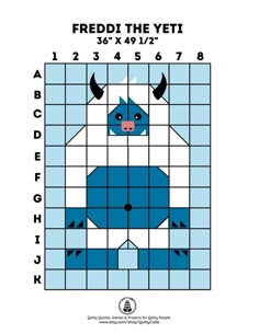 a blue and white square with an image of a bull on it's face