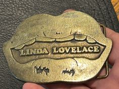 A rare Linda Lovelace "Deep Throat" adult film original belt buckle, very rare, questions, please ask, US shipping only. Western Clothes, Suspender Belt, Western Outfits, Belt Buckle, Suspenders, Very Rare, Belt Buckles, Chevy, 1970s