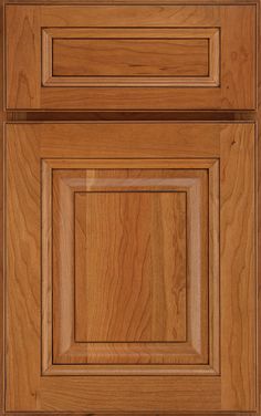 a close up view of the top and bottom of a cabinet door with wood grain