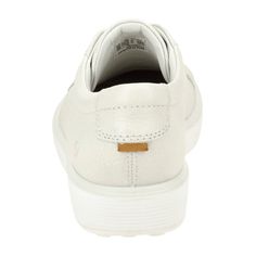 Step into style and comfort with the Ecco Soft 60 Women's Sneakers in a chic cream white. Perfect for the fashion-conscious young adult, these sneakers offer not only a sleek design but also unmatched durability. Ideal for both casual outings and active days, they feature a supportive fit that keeps you comfortable on your feet all day long. Upgrade your footwear collection with these versatile and stylish sneakers, tailored specifically for those who value both looks and longevity. White Low-top Walking Shoes With Removable Insole, White Walking Shoes With Rubber Sole For Everyday Use, Everyday White Walking Shoes With Rubber Sole, Comfortable White Walking Shoes With Textured Sole, Modern White Low-top Walking Shoes, Modern White Walking Shoes With Removable Insole, White Classic Walking Shoes With Cushioned Footbed, Modern White Sneakers With Ortholite Insole, Classic White Walking Shoes With Cushioned Footbed