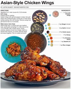 Asian Style Wings, Asian Style Chicken Wings, Asian Style Chicken, Asian Wings, Grilled Snacks, Easy Chicken Wing Recipes, Homemade Cookbook, Chicken Wings Recipe, Wings Recipe