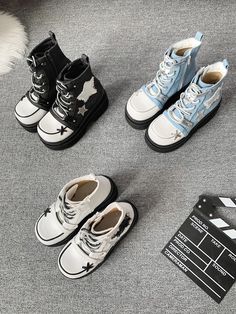 ♡ Transfer Student ♡ - Canvas Platform Bootie – Heart of Doll Transfer Student, Zipper Heels, Cute Shoes, Black Denim, Side Zipper, Shoe Laces, Design Features, Shoes Sandals, Color Design