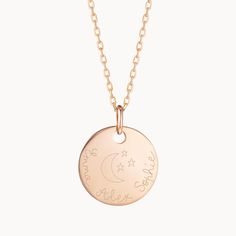 Engravable with a range of delicate illustrations to suit all personalities, our Illustration neckalce is the perfect personalized engraved jewellery gift to represent the loved one in your life.18K Champagne Gold Plated, 925 Sterling Silver or 18K Rose Gold PlatedCharm sizes: Medium Flat Disc 0.8 x 0.8, Large Flat Disc 1.1 x 1.1Secure clasp fasteningCharms are removable from this chain and can be worn on all Merci Maman chain lengthsHand-engraved in our London and Paris workshopSent with love i Dainty Engraved Necklaces For Personalized Gift, Personalized Rose Gold Jewelry With Engraving Option, Rose Gold Round Pendant Jewelry With Engraving Option, Mother's Day Engraved Rose Gold Charm Necklace, Personalized Pendant Necklace With Engraving Option, Rose Gold Pendant Jewelry With Engraving Option, Customizable Rose Gold Necklace For Her, Sterling Silver Pendant Name Necklace With Engraving, Dainty Engraved Round Pendant Name Necklace