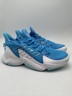 Elevate your sneaker game with these stylish and comfortable Adidas Impact FLX Mahomes 1 Low Sky Rush sneakers in men's size 9.5. The blue color and low-top shoe shaft style add a trendy touch, while the athletic design makes them perfect for any casual occasion. The HQ7167 style code and 2023 release year give these sneakers a unique and modern look. The Adidas Impact FLX Mahomes 1 Low Sky Rush sneakers are perfect for any man who wants to look fashionable while also feeling comfortable. The product line, Adidas Low, and the model, Adidas Impact FLX, guarantee high-quality sneakers that will last for a long time. Don't miss out on this opportunity to elevate your shoe collection! Low-top Fade-resistant Basketball Shoes, Blue Skate Shoes With Rubber Sole For Light Sports, Blue High-top Sneakers For Jogging, Light Blue Lace-up Basketball Shoes With Boost Midsole, Casual Blue High-top Sneakers For Jogging, Blue Lace-up High-top Sneakers For Jogging, Blue Low-top Basketball Shoes With Boost Midsole, Blue High-top Sneakers For Jogging With Branded Insole, Light Blue Low-top Sneakers For Light Sports