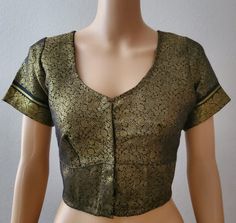 "Readymade 40\" saree blouse for party. Ready to wear designer saree Blouse . Not Padded blouse. Soft & Light weight blouse. Blouse Front open with buttons . * Blouse Size : 40Inch * Blouse Length: 15 Inch * Sleeve Length: 7 Inch * Front-Neck length: 7 Inch * Back-Neck length: 10 Inch Wash care- Dry clean  Extra Margin in the blouse and can be adjusted upto 42\". Check our latest collections on our etsy shop : \" https://www.etsy.com/shop/IndusFinds?ref=search_shop_redirect \" Color Declaration:- We have tried to capture the exact color but there Might Be Slight Variation In The Actual Color Of The Product Due To Different Screen Resolutions." Fitted Brocade Blouse Piece For Puja, Fitted Brocade Saree For Puja, Fitted Gold Choli For Puja, Gold Fitted Choli For Puja, Fitted Gold Blouse Piece For Puja, Fitted Gold Blouse For Puja, Gold Fitted Blouse Piece For Puja, Gold Fitted Blouse For Puja, Fitted Brocade Pre-draped Saree With Pallu