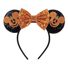 Halloween Mouse Ears Headband Collection 52 Halloween Mickey Ears, Mickey Ears Headband, Headband Collection, Halloween Mouse, Halloween Accessories Hair, All Hallows Eve, The Enchantments, Mouse Ears Headband, Red Peach