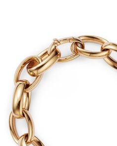 Alberto Amati 14K Yellow Gold Chain Link Bracelet - 100% Exclusive Luxury Gold-tone Link Bracelet, Elegant Formal Chain Bracelet With Shiny Finish, Elegant Shiny Finish Chain Bracelet For Formal Occasions, Luxury Gold-tone Chain Bracelet With Polished Finish, Luxury Gold-tone Polished Chain Bracelet, Luxury Gold-tone Bracelet With Chain, Luxury Gold Chain Link Bracelet With Polished Finish, Luxury Gold Bracelet With Oval Link And Polished Finish, Luxury Gold Oval Link Bracelet With Polished Finish